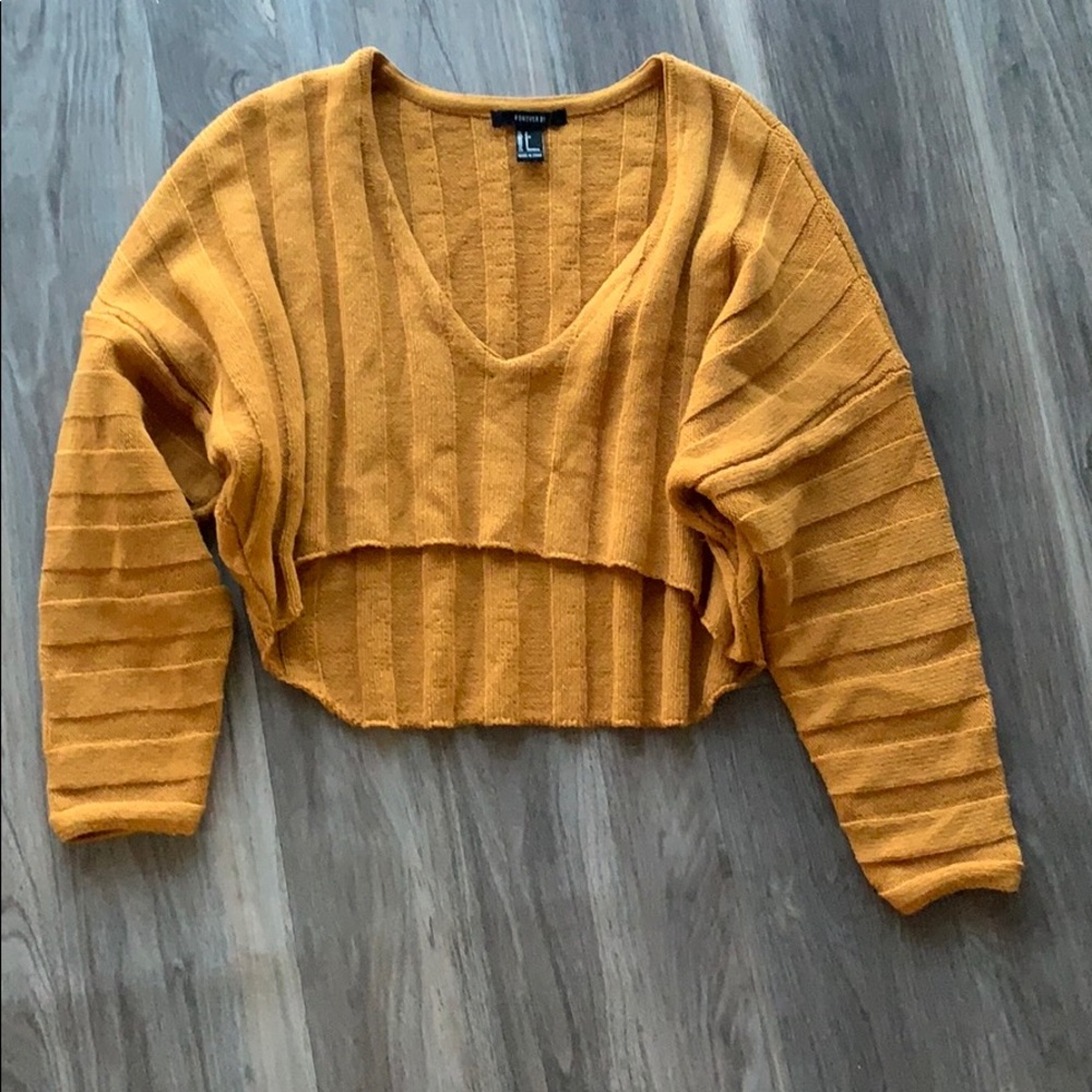 Cropped sweater from Forever 21.